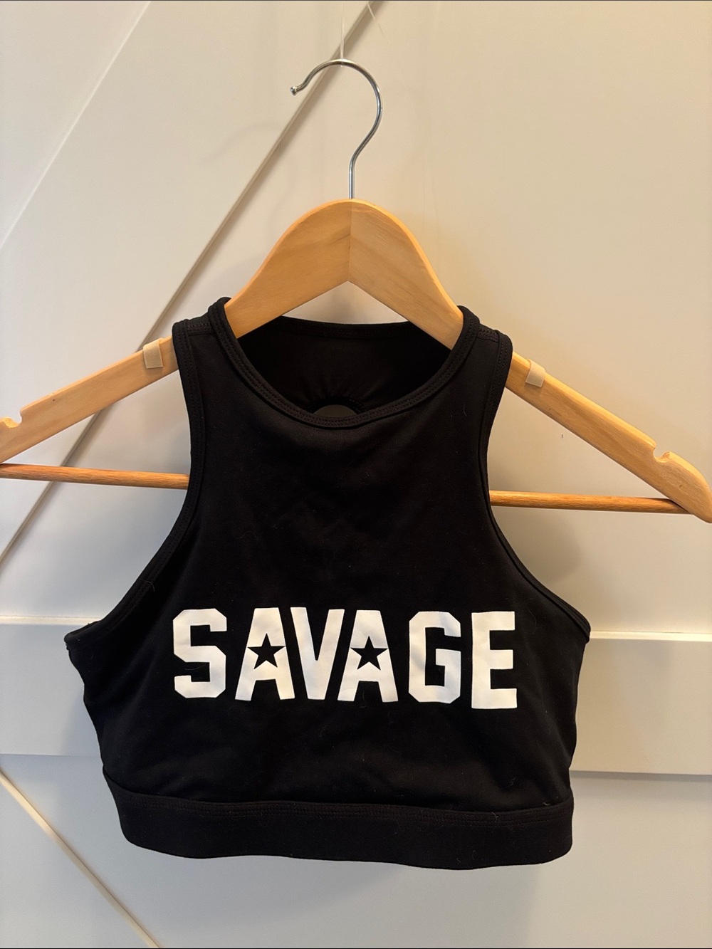 Savage Barbell workouts bra or crop top, size L